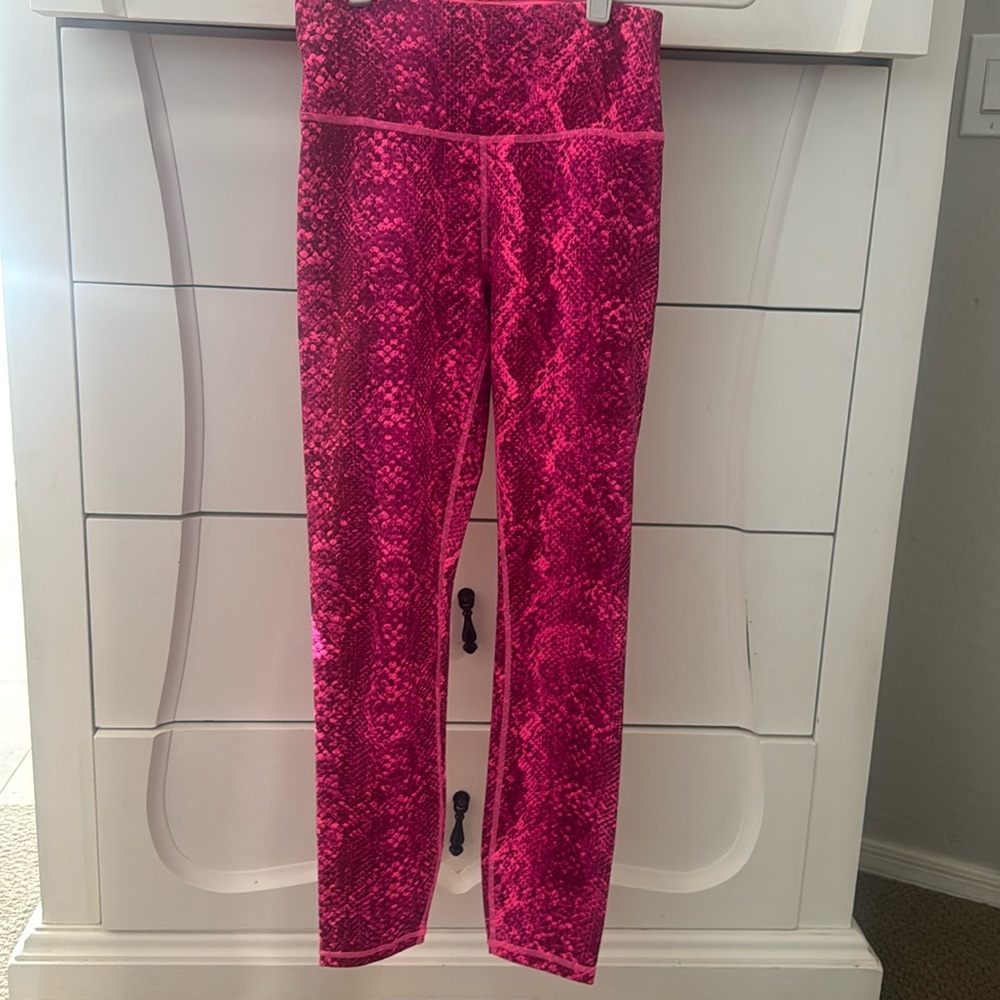 IVL Collective Knockout Pink Snake Print Leggings Size 6